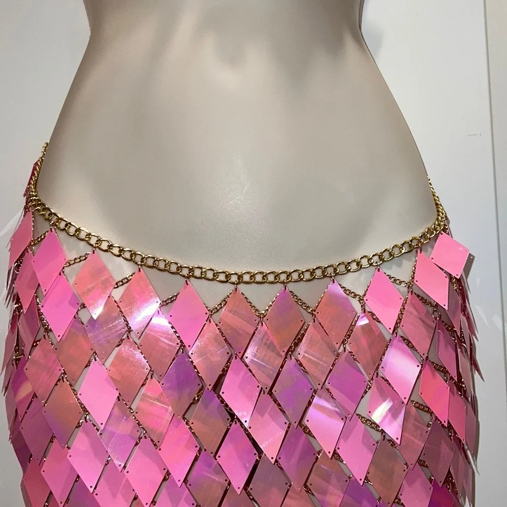 New 2 piece set Pink Festival Armour - Picture 4 of 6